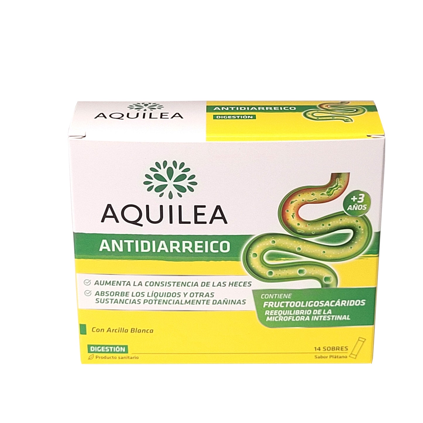 Aquilea Antidiarreico 14 sobres. Tratamiento sintomático de la diarrea. Aumenta la consistencia de de las heces.