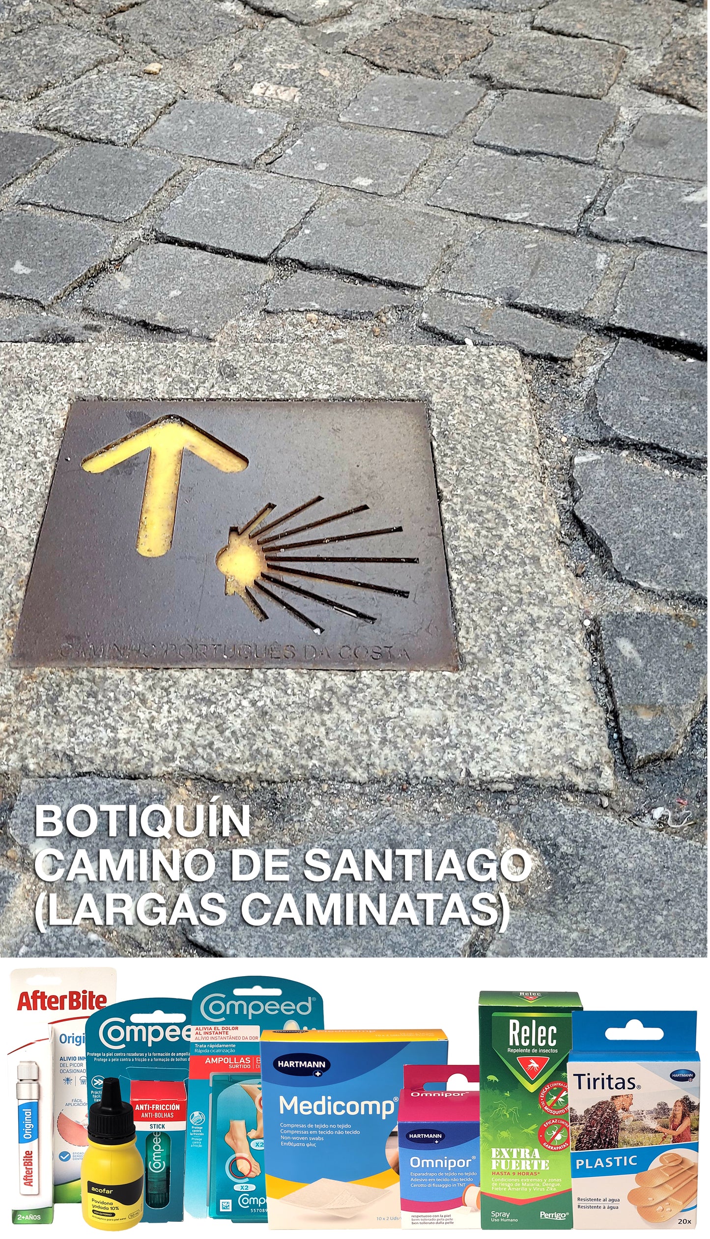 Botiquín para hacer el Camino de Santiago