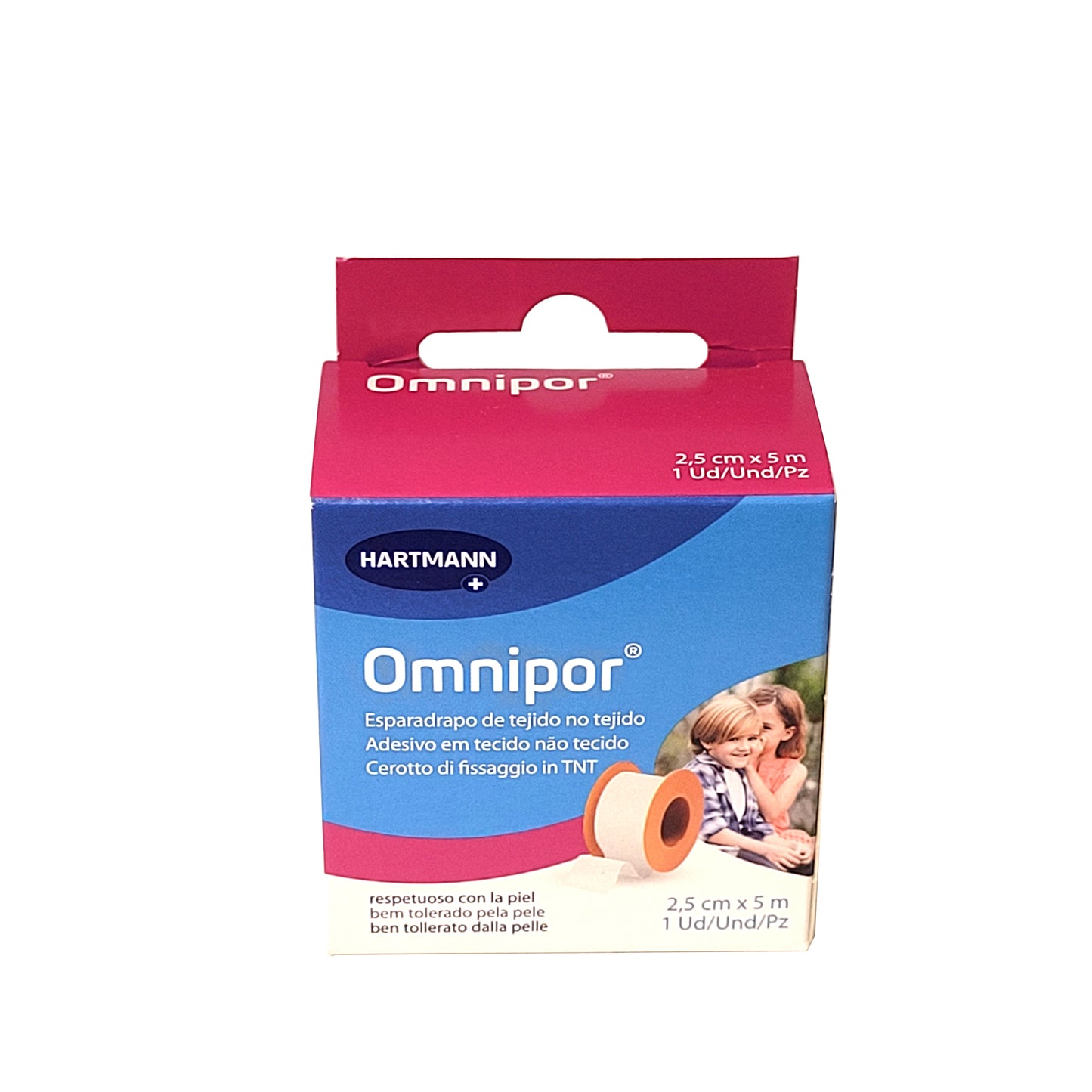 Omnipor Esparadrapo Antialergénico 2,5 cm x 5 m. Solución en esparadrapo ideal para cubrir cualquier tipo de herida. Se retira fácilmente y no provoca irritaciones ni rojeces. Se puede utilizar incluso en pieles sensibles.